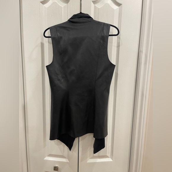 Reversible faux leather jacket size M like new - Picture 2 of 6